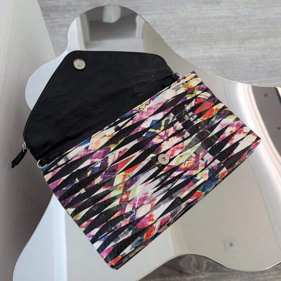 Nine West Multicolored striped clutch bag with matching heels - Picture 5 of 10